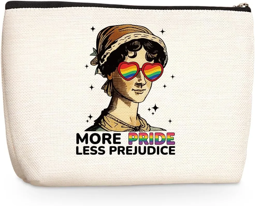 LGBT Pride Makeup Bag Pride Accessories Pride Stuff Rainbow Equal Rights Cosmetic Bag Christmas Birthday Social Justice Gifts for Women Girls Friends Coworker Zipper Pouch Travel Toiletry Bag