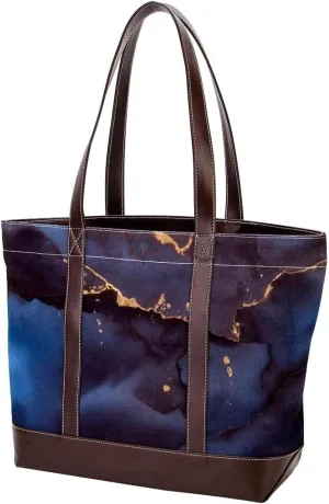Marble Texture-1366 Tote Bags Durable Leather Canvas Purses and Handbags for Women Top Handle Shoulder Satchel Hobo Bags