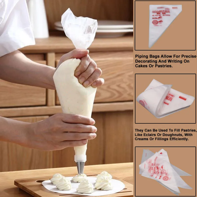 Master Disposable Piping Bags 100Pcs Pack 12 Inch