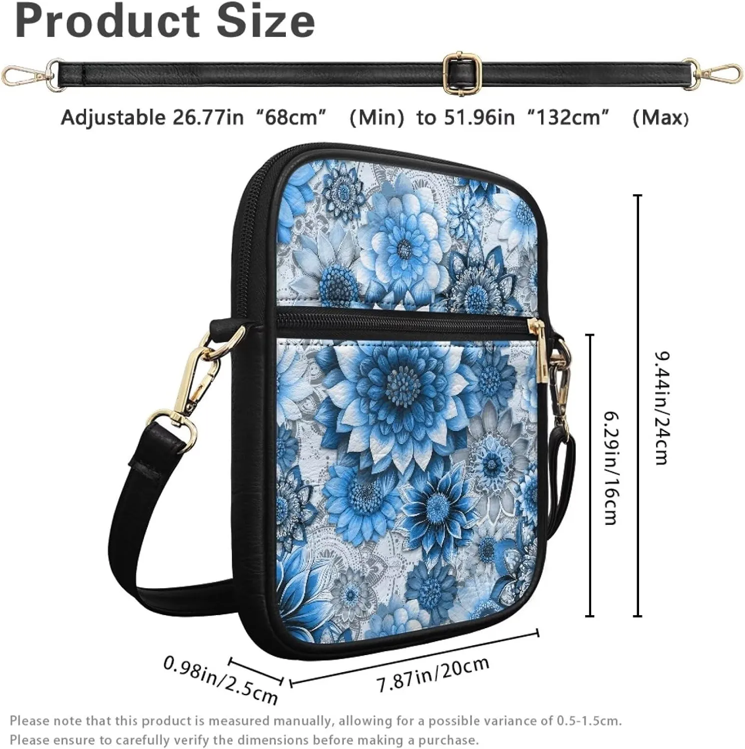 Mens Messenger Bag Leather Lightweight Crossbody Wallet Phone Bags Women Mini Purse Cell Phone Shoulder Bags