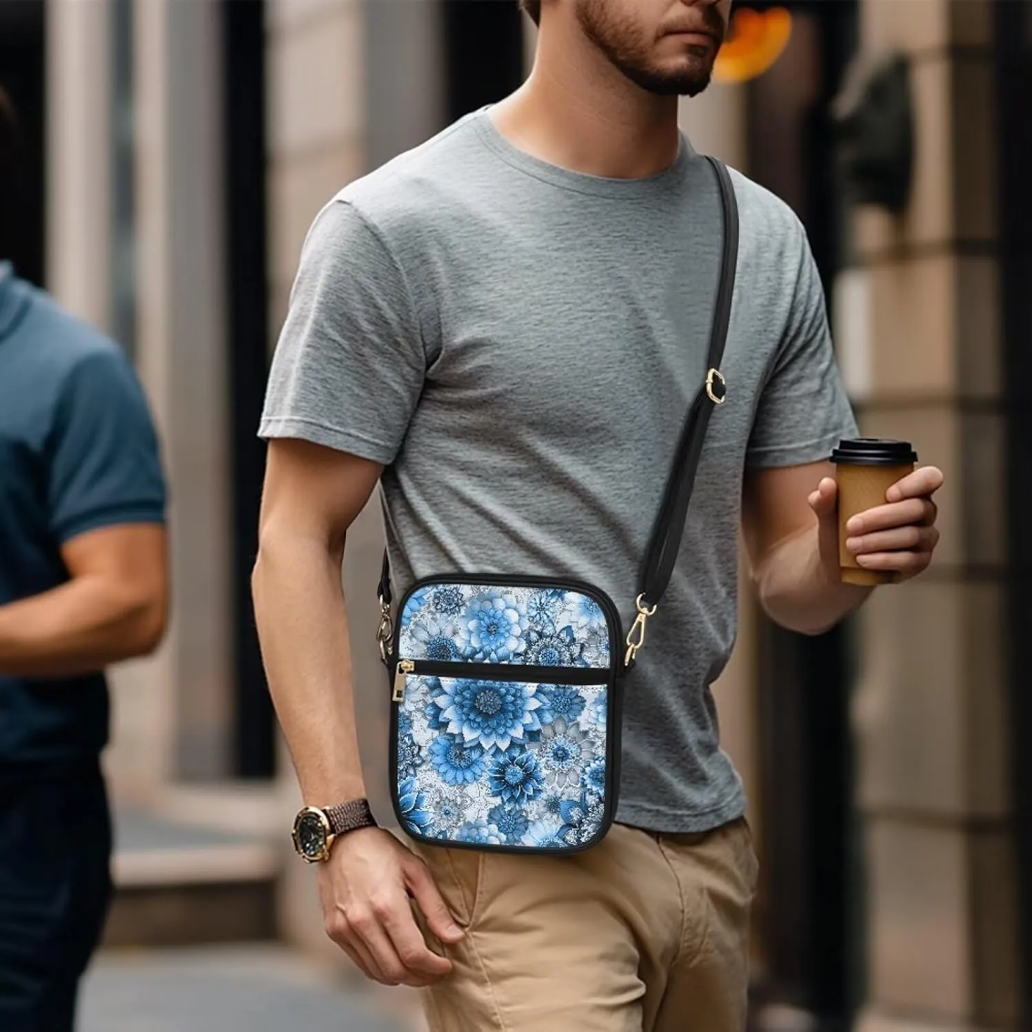 Mens Messenger Bag Leather Lightweight Crossbody Wallet Phone Bags Women Mini Purse Cell Phone Shoulder Bags
