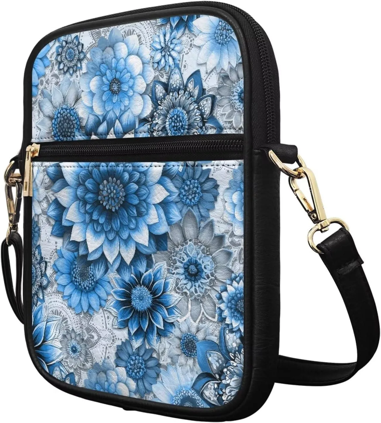 Mens Messenger Bag Leather Lightweight Crossbody Wallet Phone Bags Women Mini Purse Cell Phone Shoulder Bags