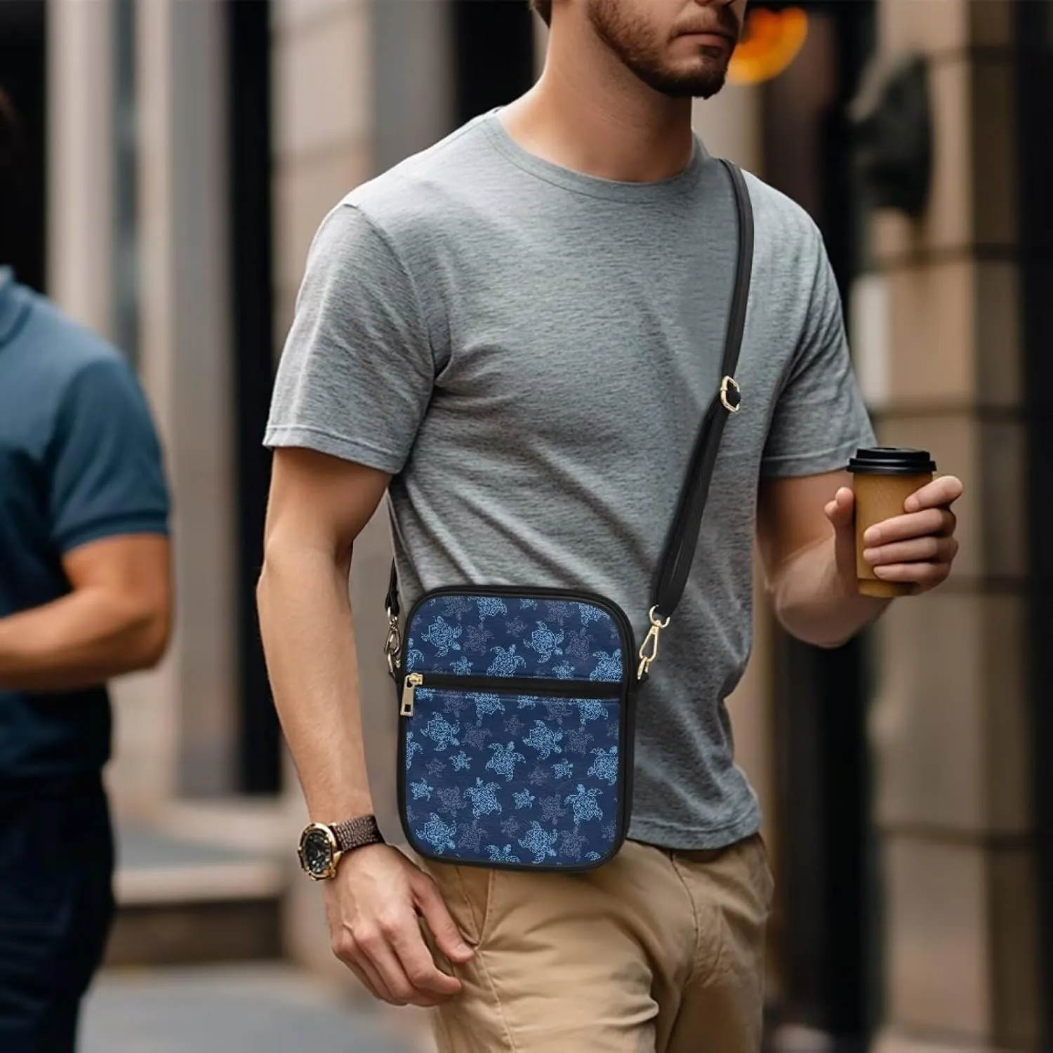 Mens Messenger Bag Leather Lightweight Crossbody Wallet Phone Bags Women Mini Purse Cell Phone Shoulder Bags