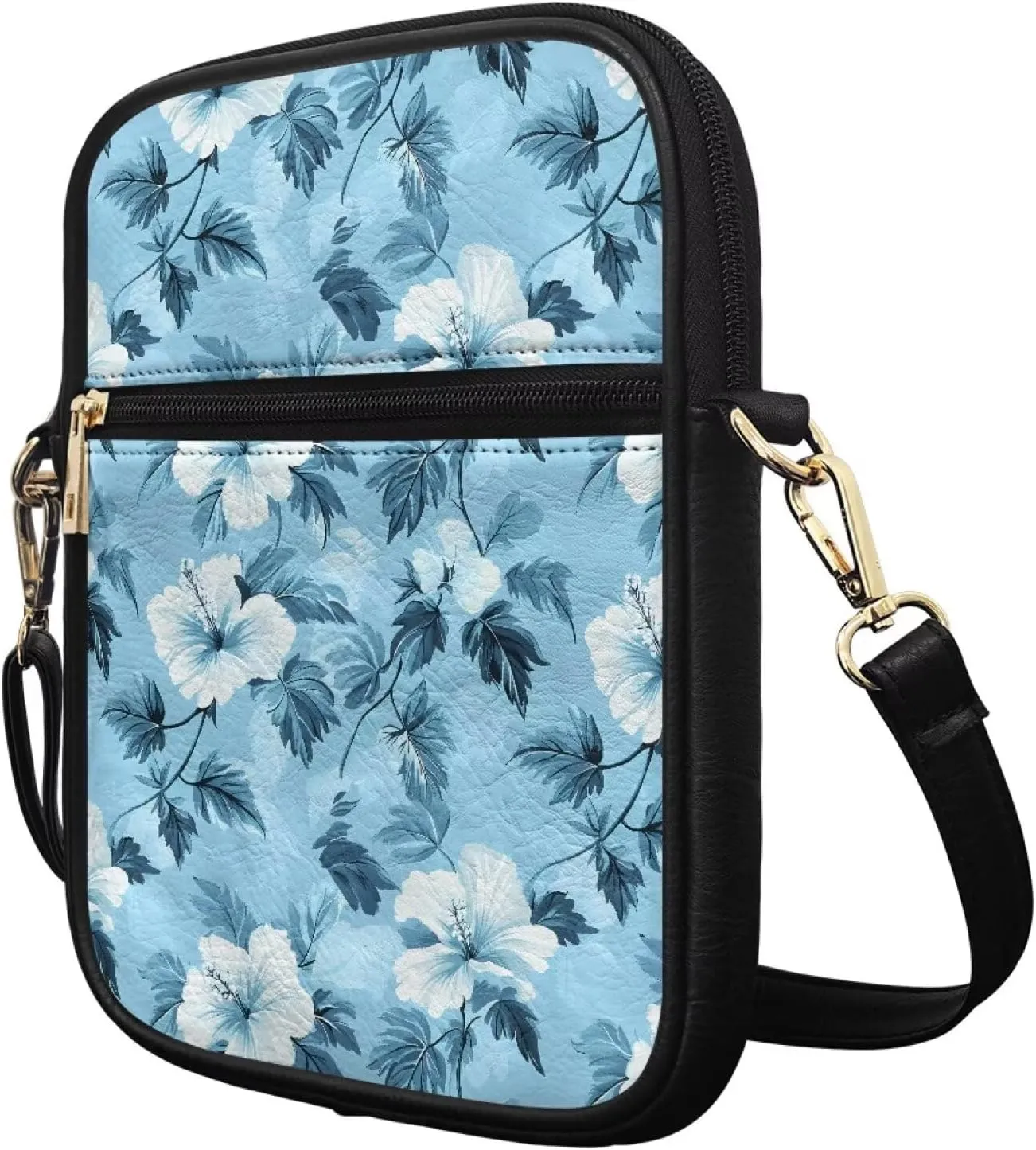 Mens Messenger Bag Leather Lightweight Crossbody Wallet Phone Bags Women Mini Purse Cell Phone Shoulder Bags