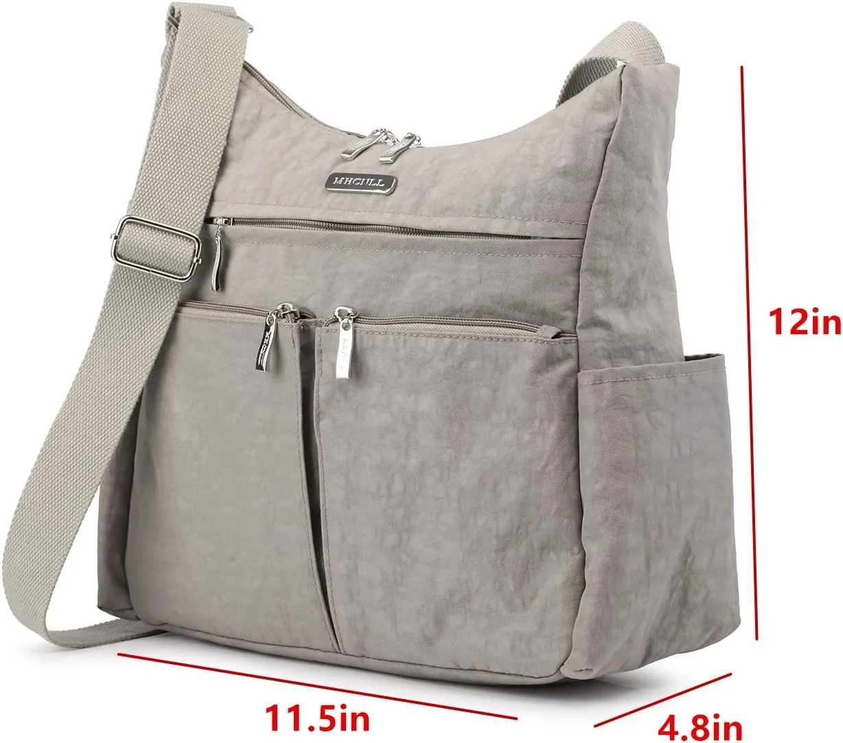 MHCNLL Anti Theft Crossbody Purse RFID Women Nylon Waterproof Lightweight Shoulder Bag