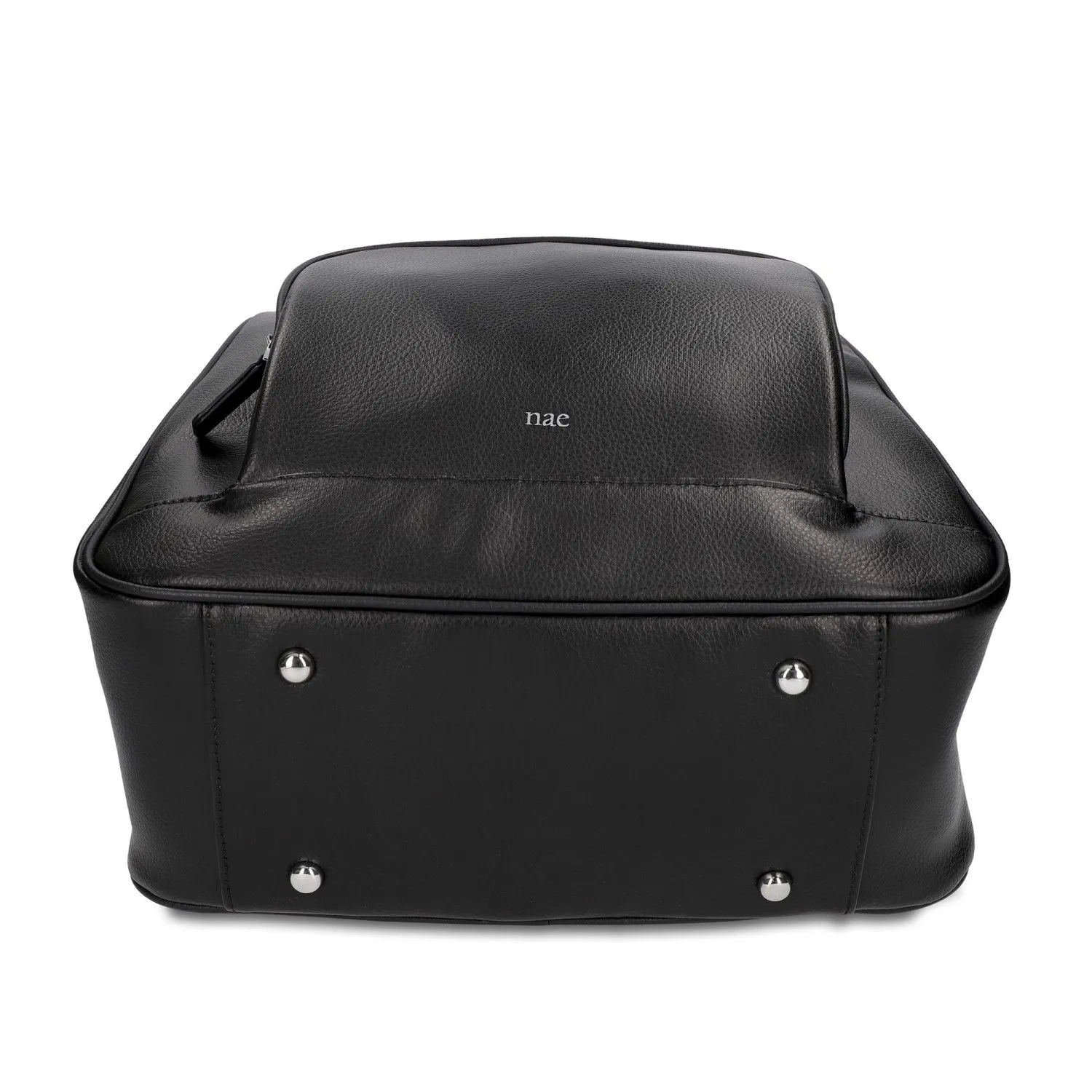 Mika AppleSkin Backpack with Zipper Pockets Black