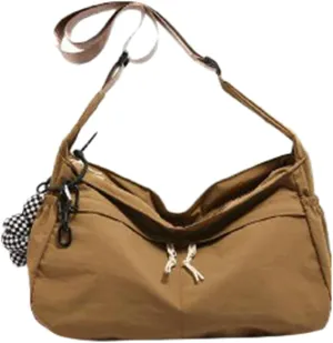 Nylon Crossbody Bags for Women Trendy Crescent Shoulder Bags Lightweight Hobo Purse with Adjustable Strap Workout