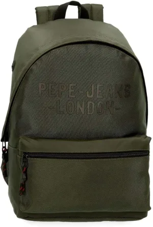Pepe Jeans Bromley Laptop-Rucksack Grn 31x42x17,5 cms Polyester 14" 2.28L