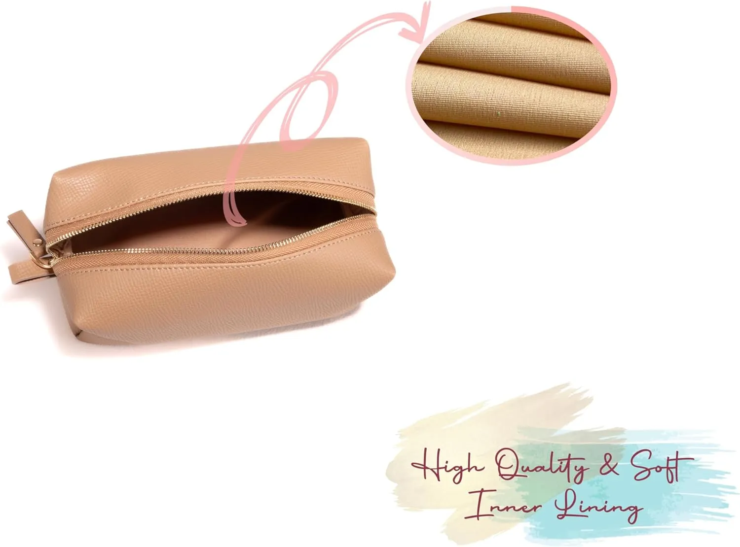 Personalized Bridesmaid Makeup Bag, Customized Wedding Gift, Toiletry Bag, Bridal Shower, Bachelorette (Earth)