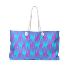 Pink & Blue LinesBaby BlueWeekender Bag