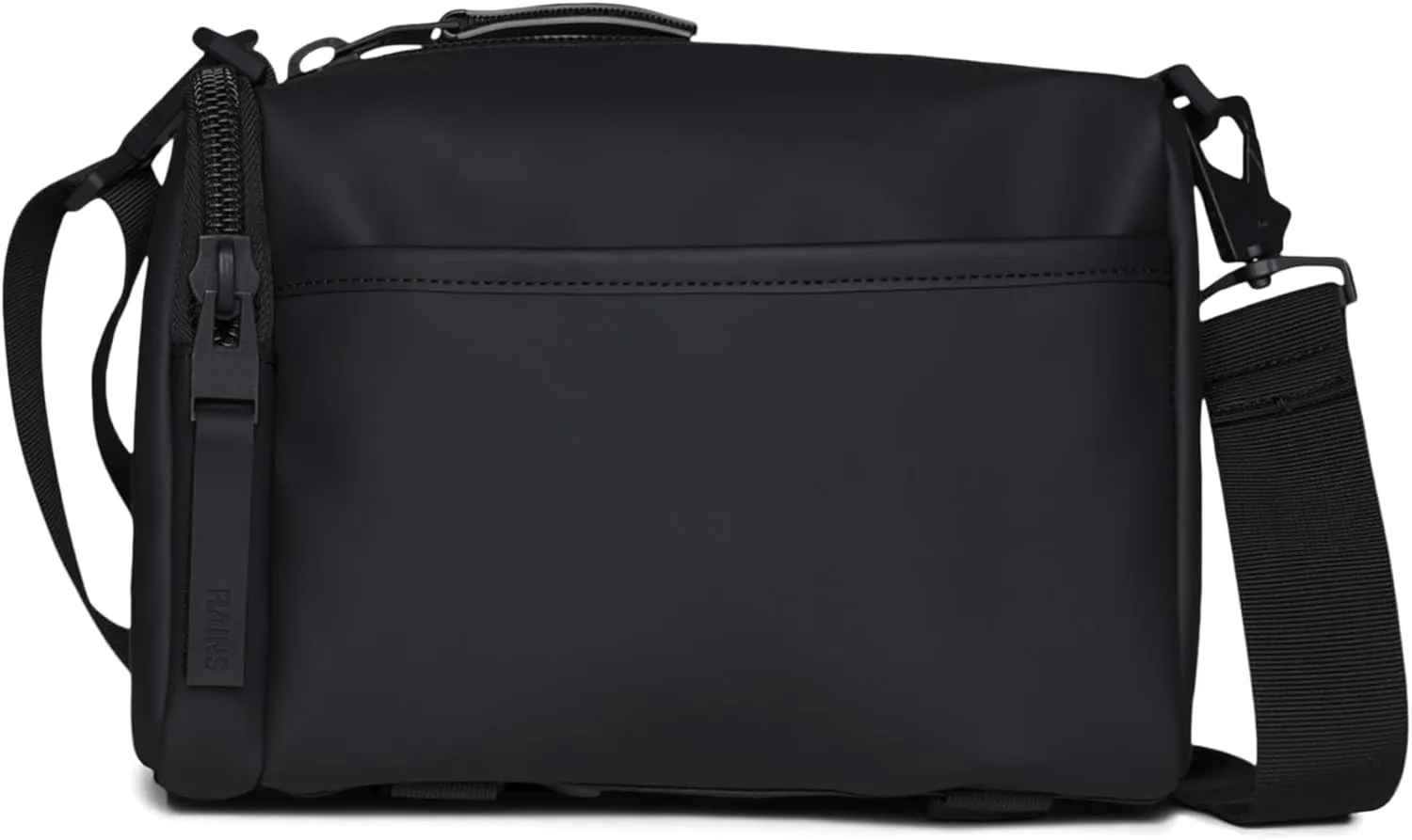 RAINS Black Texel Waterproof Crossbody Bag  Versatile Unisex Sling Bag and Fanny Bag Stylish for Men and Women