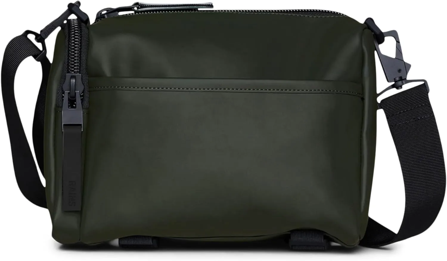 RAINS Black Texel Waterproof Crossbody Bag  Versatile Unisex Sling Bag and Fanny Bag Stylish for Men and Women