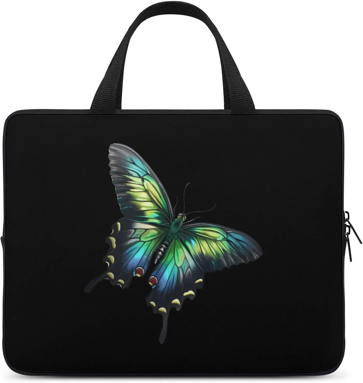 Realistic Birdwing Butterfly Laptop Sleeve Portable Waterproof Computer Bag Pouch Handbag Protective Sleeve