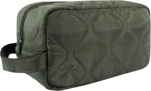 Rothco Lightweight Woobie Travel Kit  Quilted Dopp Toiletry Shower Organizer Shaving Bag