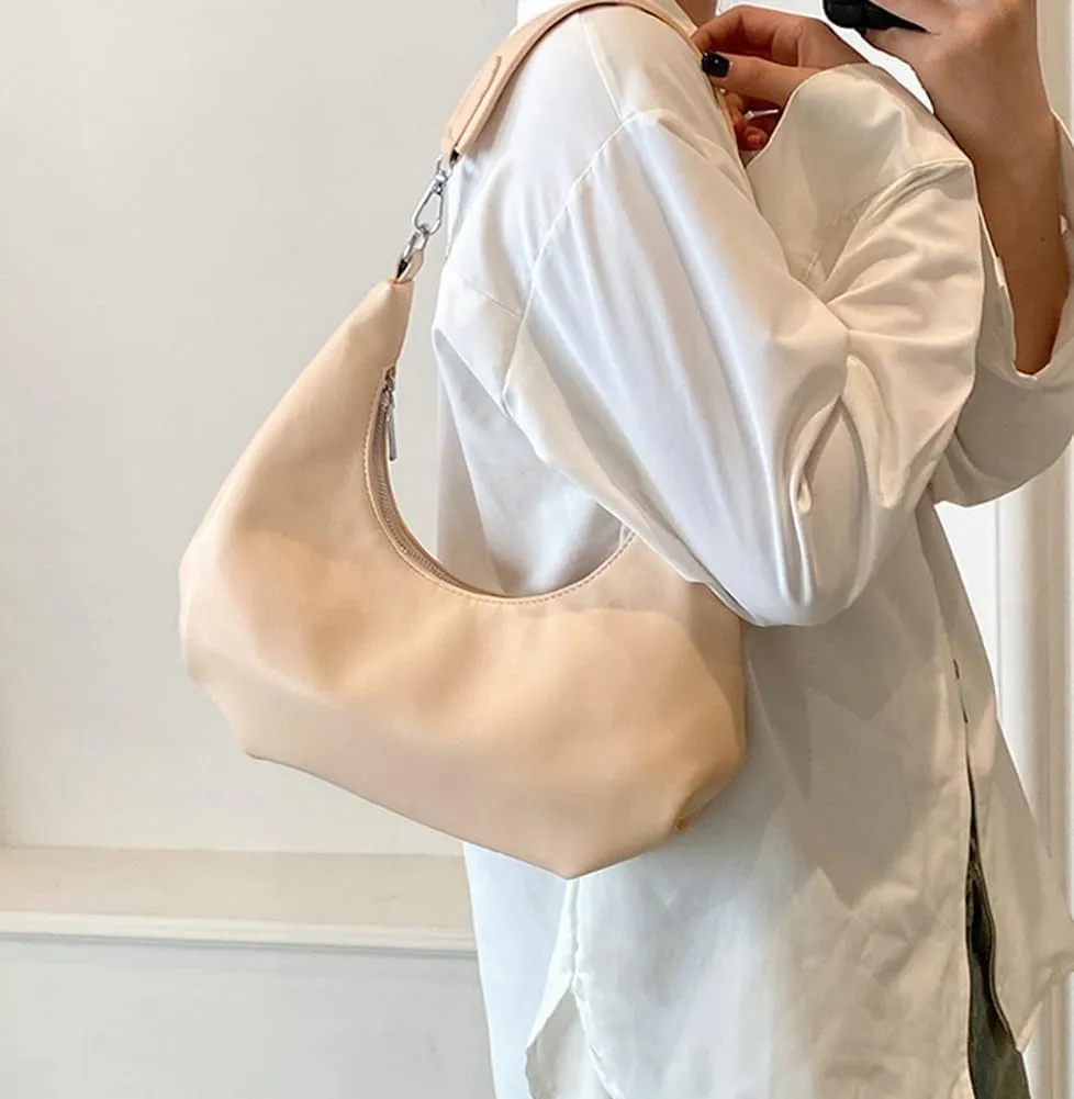 Shoulder Bag for Women PU Leather Underarm Bag Tote Wallet Handbag Chic Trendy Clutch Purse Hobo Bags