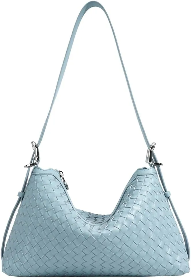 Shoulder Handbags for Women Woven Leather Crossbody Bags 2025 Woven Tote Purse Underarm Handbag Chic Beach Bag Satchel Purses