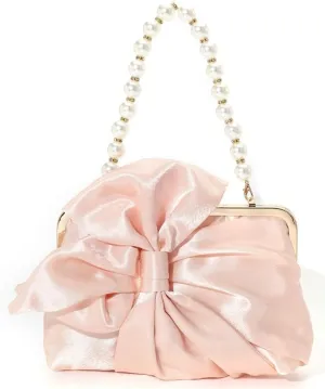Silk Bow Evening Clutch Purses for Women Chic Pearl Evening Handbag Evening Clutch Bag for Party Prom Wedding 2025