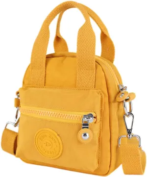 Small Tote Bag with Zipper, Women Waterproof Mini Crossbody Handbags Shoulder Bag Ladies Casual Satchel