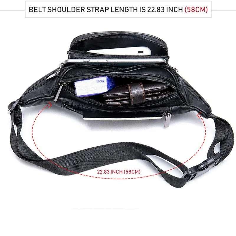 Stylish Leisure Female Leather Belt Bag For Phone Cash
