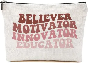Teacher Appreciation Gifts: Best Makeup Bag for Female Educators - Birthday, Graduation Thank You Gift