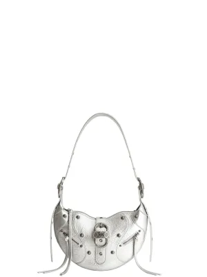 Tessa Metallic Pleating Shoulder Bag