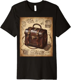 Timeless Leather Doctor's Bag Vintage Visits Graphic Premium T-Shirt