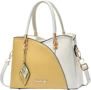 Tote Bag For Women Color Block Women Hobo Handbags Large Capacity Plaid Middle Shoulder Messenger Bag For Daily Work F