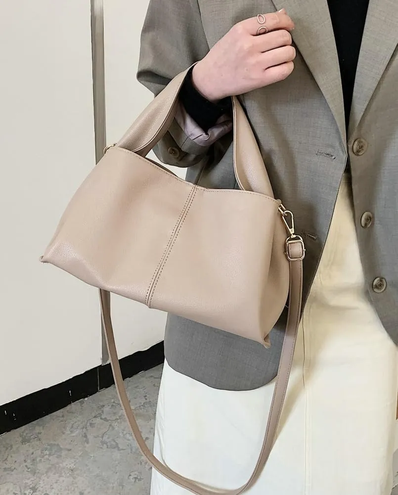 Tote Bag for Women Crossbody Handbag Vegan Leather Cute Tote Purse Trendy Shoulder Handbags and Purses