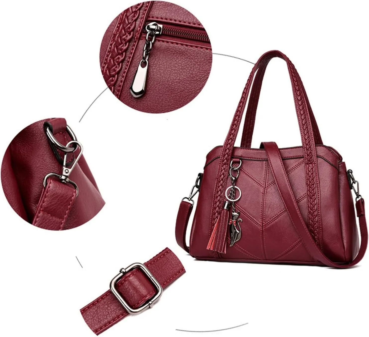 Tote Bag For Women Ladies Large Capacity Hobo Handbag Soft Leather Woman Messenger Bags Luxury Purses Crossbody Handbags L