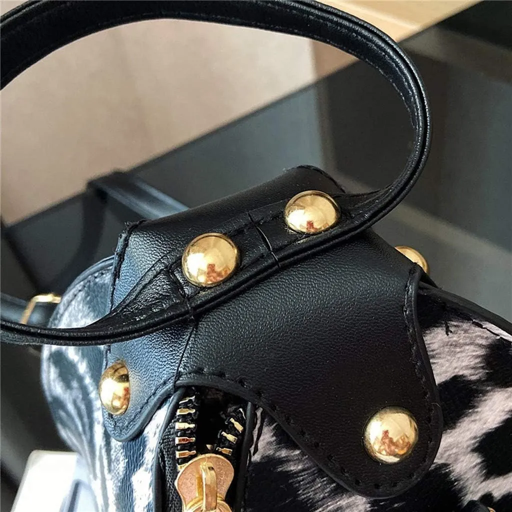 Tote Bag For Women Leopard Print Handbags Women Messenger Fashion Mini Trend Leather Shoulder Small Bag For Shopping Travel S
