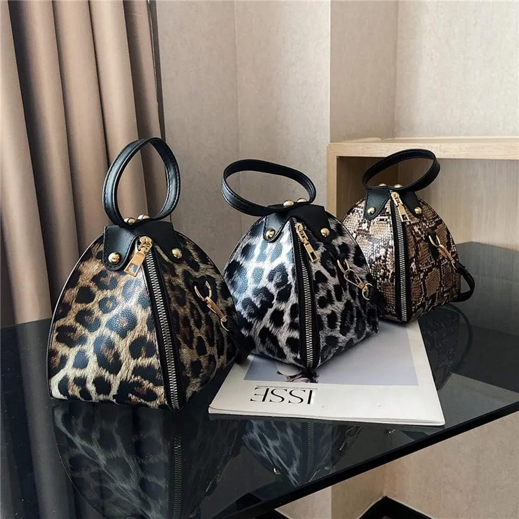 Tote Bag For Women Leopard Print Handbags Women Messenger Fashion Mini Trend Leather Shoulder Small Bag For Shopping Travel S
