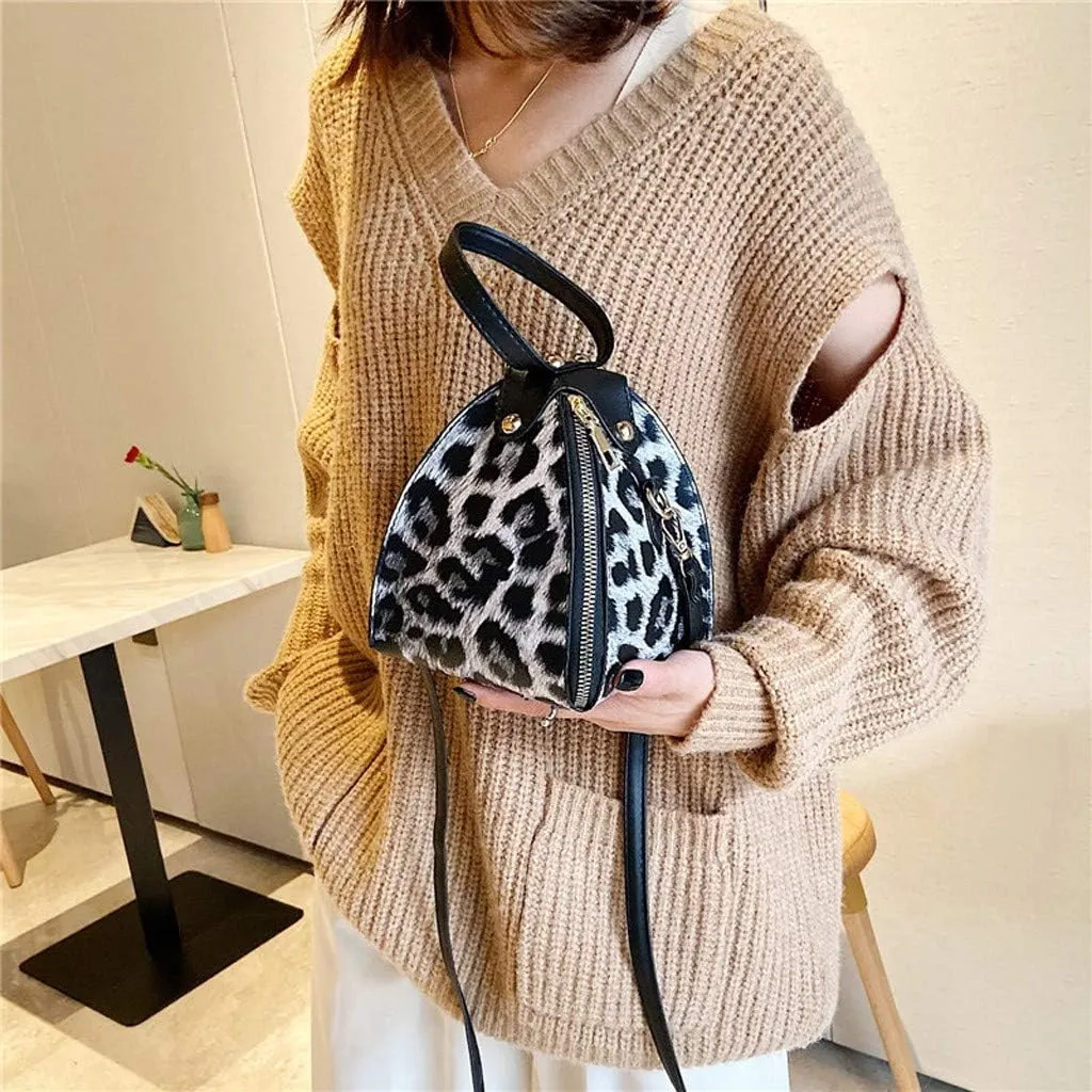 Tote Bag For Women Leopard Print Handbags Women Messenger Fashion Mini Trend Leather Shoulder Small Bag For Shopping Travel S