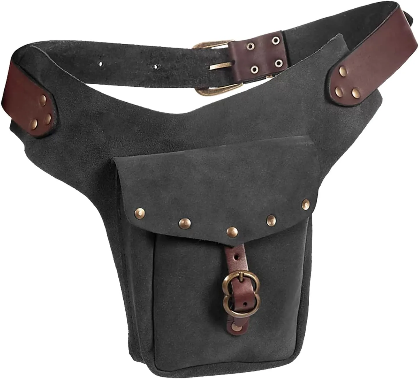 Tote Bag For Women Vintage Medieval Waist Pack Bag Leather Small Purse Leather Sporting Riding Hip Fanny Waist Cos Play F