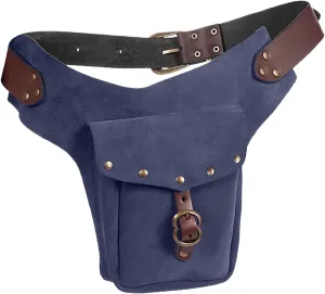 Tote Bag For Women Vintage Medieval Waist Pack Bag Leather Small Purse Leather Sporting Riding Hip Fanny Waist Cos Play X