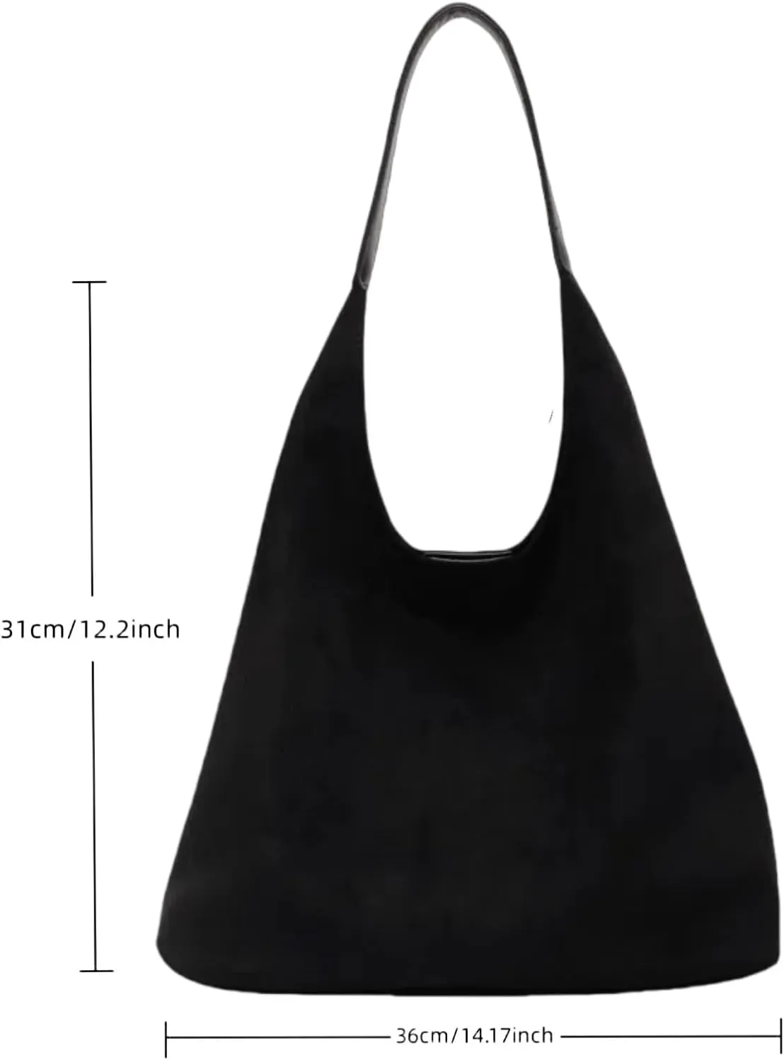 Tote Bags for Women Work Bags Suede Purse Slouchy Bag Hobo Handbag Office Tote Handbag for Shopping Large Brown Shoulder Bag