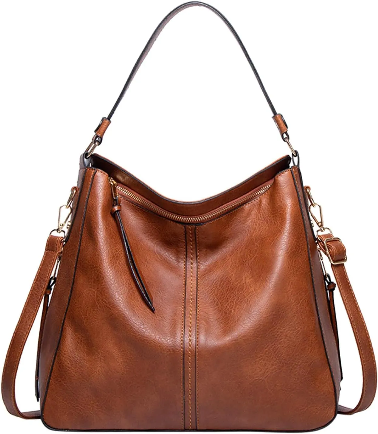 Totes For Storage Hobo Handbags Large Designer Ladies Bag Bucket Purse Faux Leather For Shopping Travel