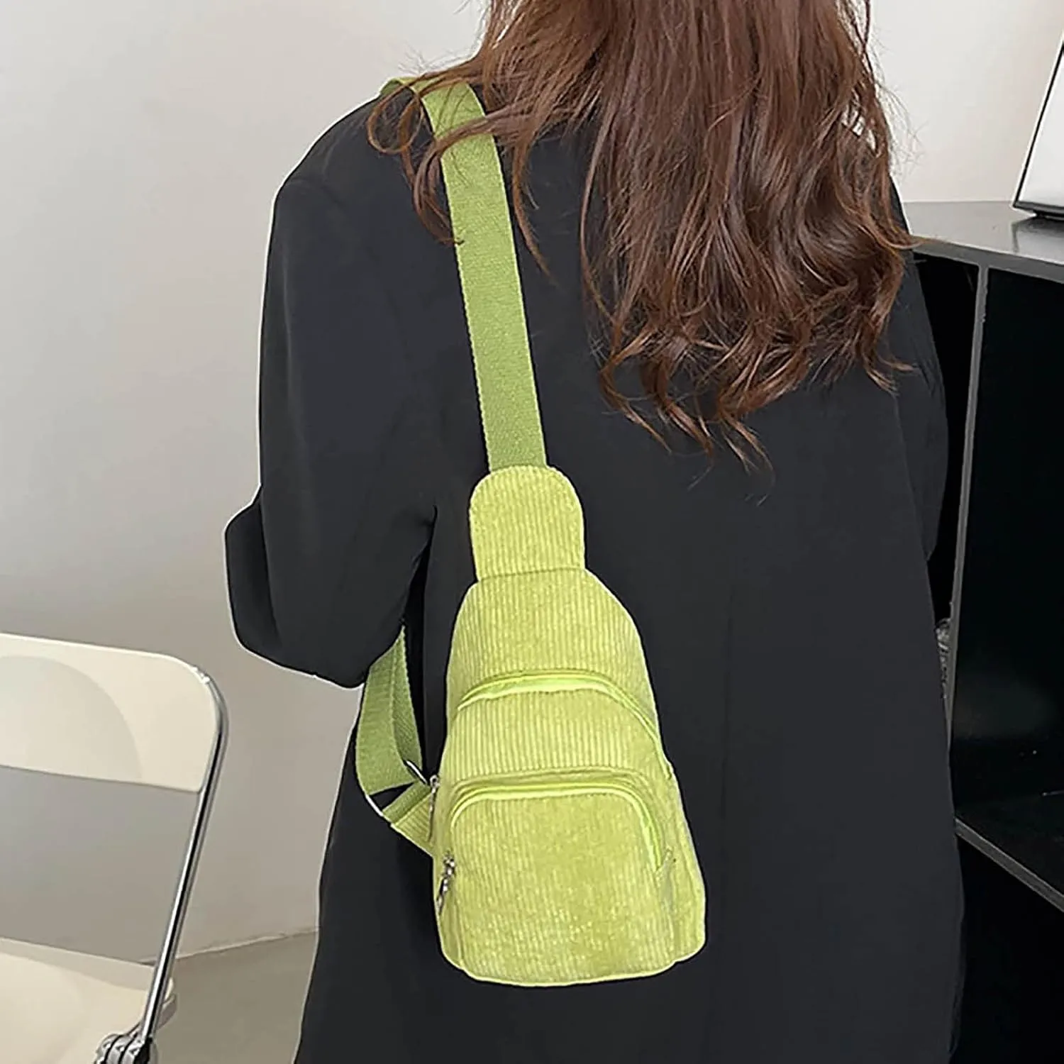 Travel Backpack for Women Shoulder Bags with Zipper Pocket Adjustable Strap Casual Daily Daypack Purse(Green)