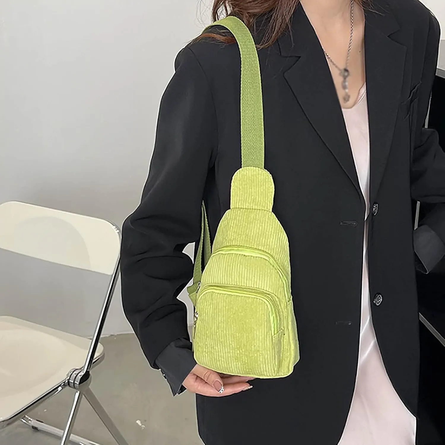 Travel Backpack for Women Shoulder Bags with Zipper Pocket Adjustable Strap Casual Daily Daypack Purse(Green)