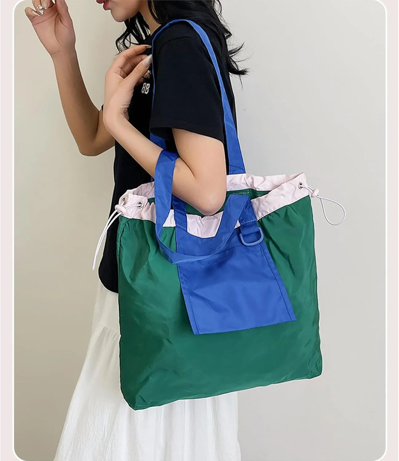 Travel Tote Bags for Women Beach Lightweight Travel Bags Kitchen Reusable Grocery Bags Large Tote Shoulder Handbag