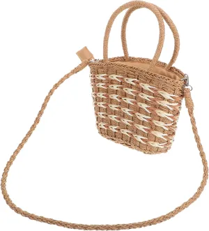 VALICLUD Women's Braided Straw Tote Bag Lightweight Summer Beach Bag for Travel Daily Use
