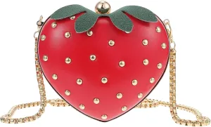 VALICLUD Womens Wallet Crossbody Clutch Strawberry Purse Strawberry Bag 1 Pc Crossbody Bag Chic Girl Shoulder Bag Strawberry Accessories Strawberry Womens Wallet Womens Backpack Purses