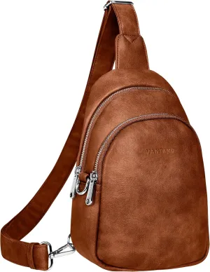 Vantamo Crossbody Sling Bags for Women, RFID & Anti-Pickpocket Clip Cross Body Bag, Adjustable Strap Travel Pack