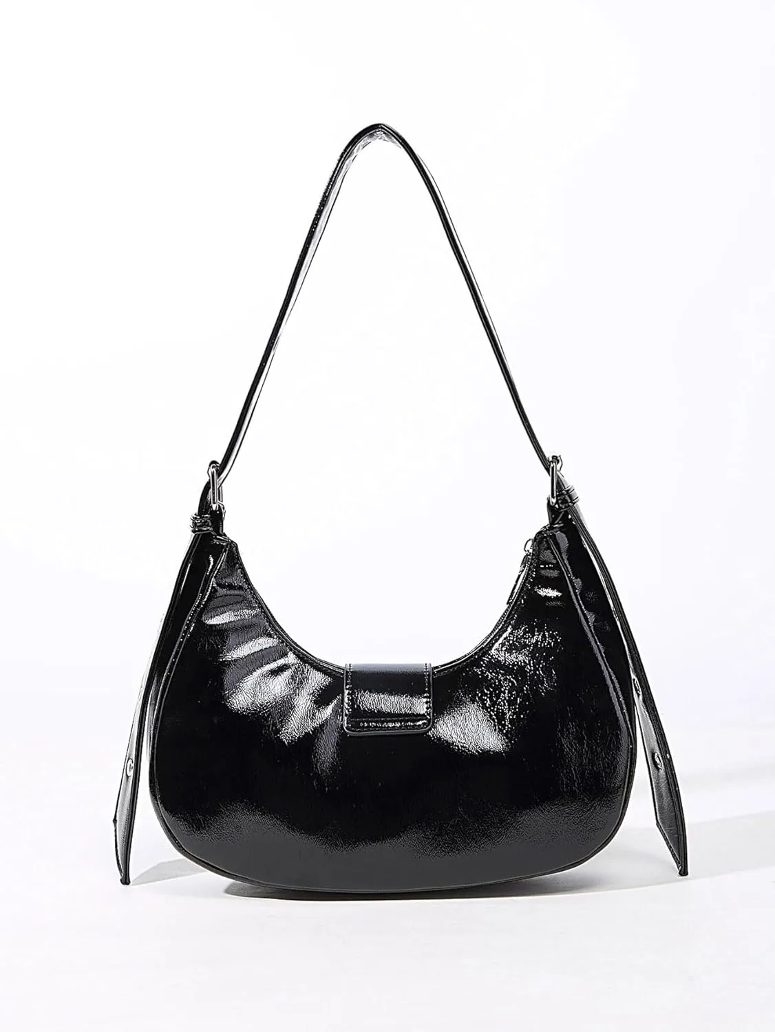 Verdusa Women's Studded PU Leather Clutch Shoulder Tote Handbag Adjustable Strap Boho Bags