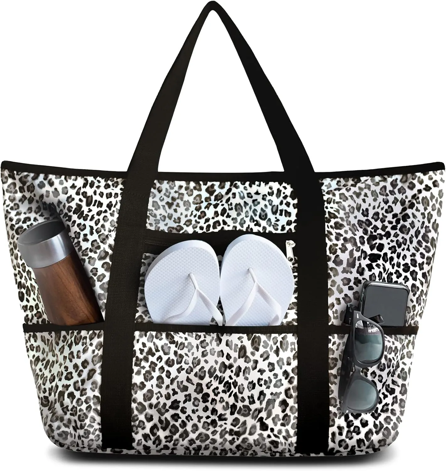 Waterproof Beach Bag - Weekend Overnight Tote - Large and Lightweight