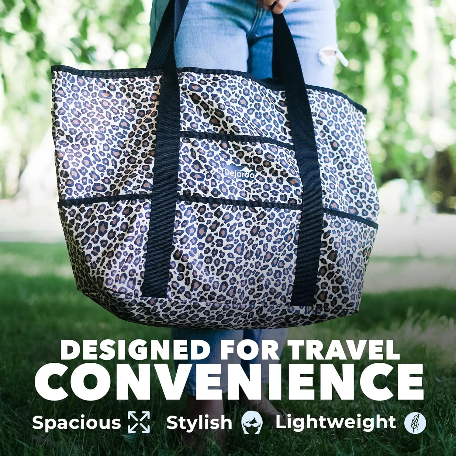 Waterproof Beach Bag - Weekend Overnight Tote - Large and Lightweight