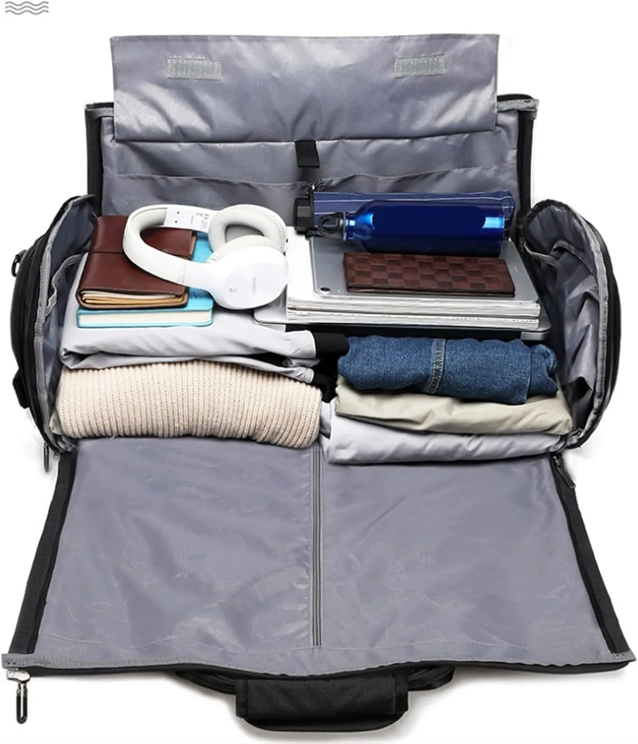 Weekender Travel Bag Travel Garment Bag Versatile 2-in-1 Hanging Suitcase for Men and Women Business Weekend Sport Gym Bag
