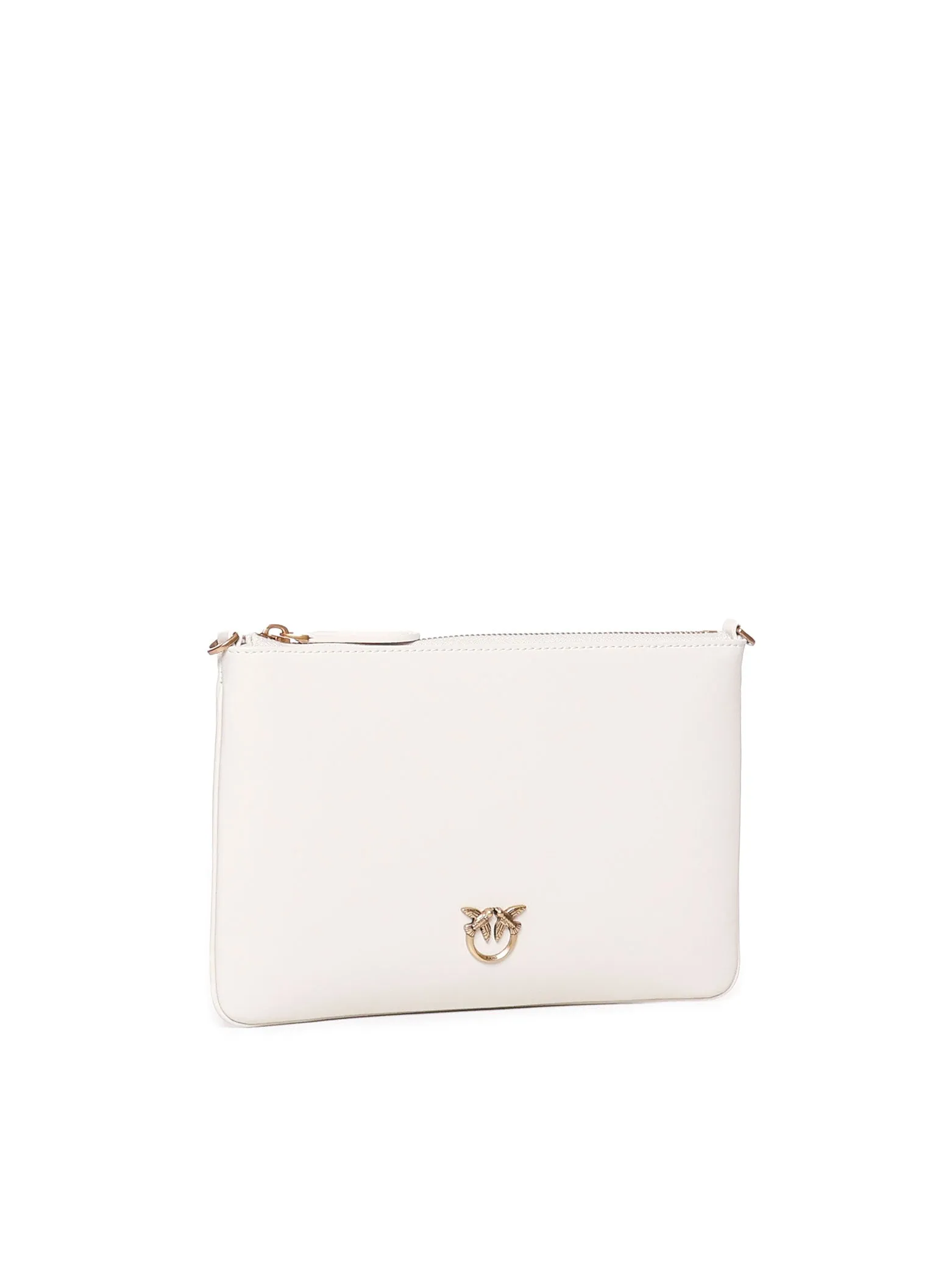 White Logo Plaque Shoulder Bag