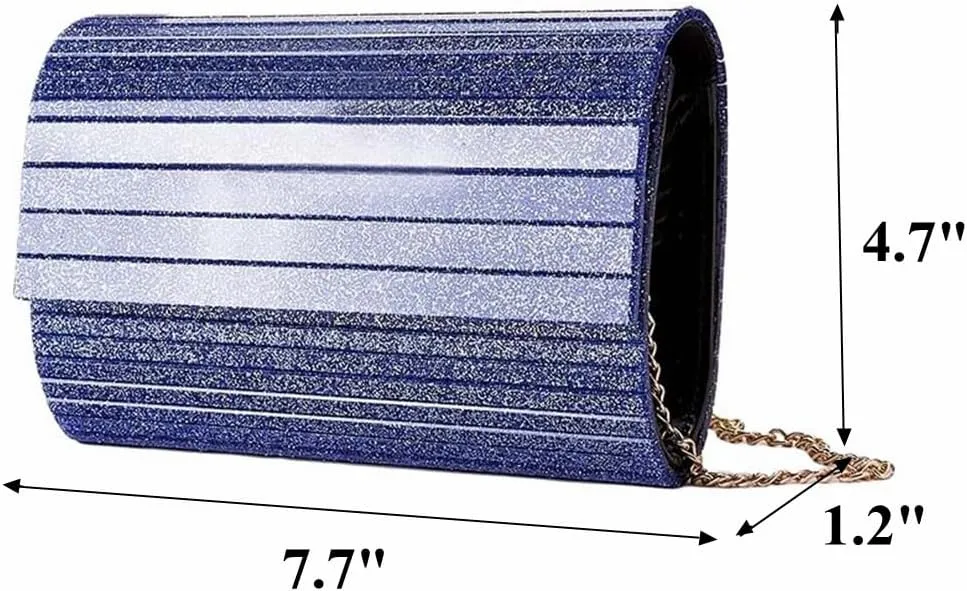 Women Chic Acrylic Stripe Evening Bag Unique Marble Clutch Purse Chain Crossbody Shoulder Bag for Cocktail Party