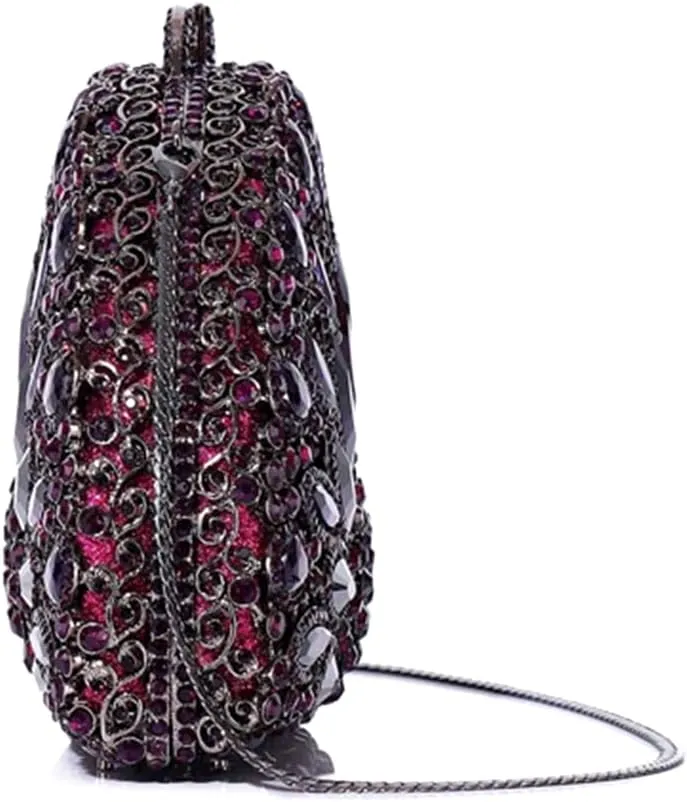 Women Luxury Sunflower Rhinestone Evening Clutch Chic Floral Diamond Wedding Handbag Crystal Purse for Prom Party
