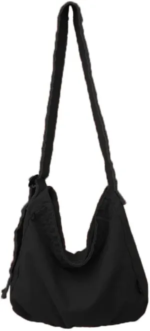 Womens Canvas Hobo Bags Large Shoulder Bags Casual Crossbody Bags Satchel Bag Messenger Bag for Shopping Traveling